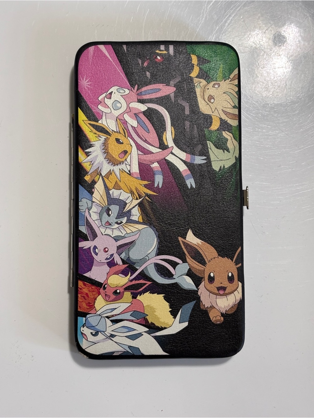 Rare 2015 Pokémon Eevee Evolutions Hinged Clutch Wallet